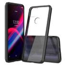 For T-mobile Revvl 4+ Scratchproof TPU + Acrylic Protective Case(Black) - 1