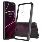 For T-mobile Revvl 5G Scratchproof TPU + Acrylic Protective Case(Black) - 1