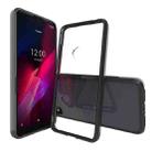 For T-mobile Revvl 4 Scratchproof TPU + Acrylic Protective Case(Black) - 1