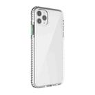 For iPhone 11 Pro Max 2 in 1 Ultra Clear Shockproof PC+ TPU Case with Removable Color Button (Green) - 1