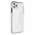 For iPhone 11 Pro 2 in 1 Ultra Clear Shockproof PC+ TPU Case with Removable Color Button (Black) - 1