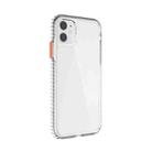 For iPhone 11 2 in 1 Ultra Clear Shockproof PC+ TPU Case with Removable Color Button (Orange) - 1