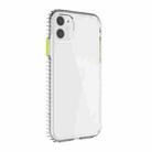 For iPhone 11 2 in 1 Ultra Clear Shockproof PC+ TPU Case with Removable Color Button (Yellow) - 1