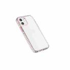 For iPhone 12 mini 2 in 1 Ultra Clear Shockproof PC+ TPU Case with Removable Color Button (Pink) - 2