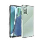 For Samsung Galaxy Note20 2 in 1 Ultra Clear Shockproof PC+ TPU Case with Removable Color Button(Green) - 1