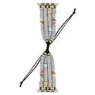 Bohemian Style Soft Ceramic Beaded Strap For Apple Series 7 41mm / 6 & SE & 5 & 4 40mm / 3 & 2 & 1 38mm(Grey) - 1