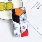 Electroplating Stitching Marble Pattern TPU Protective Case For iPhone XR(Three-color Stitching) - 1