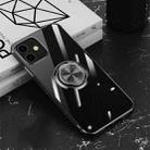 All-inclusive Electroplating Silicone Case with Ring Holder For iPhone 12 mini(Black) - 1