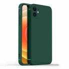 For iPhone 12 CAFELE Shockproof Full Coverage Frosted Silicone Case(Dark Green) - 1