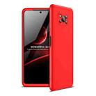 For Xiaomi Poco X3 GKK Three Stage Splicing Full Coverage PC Protective Case(Red) - 1