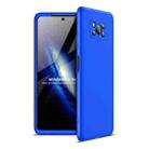 For Xiaomi Poco X3 GKK Three Stage Splicing Full Coverage PC Protective Case(Blue) - 1