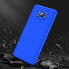 For Xiaomi Poco X3 GKK Three Stage Splicing Full Coverage PC Protective Case(Blue) - 6