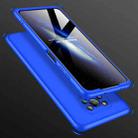 For Xiaomi Poco X3 GKK Three Stage Splicing Full Coverage PC Protective Case(Blue) - 8