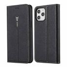 For iPhone 12 Pro Max GEBEI PU+TPU Horizontal Flip Protective Case with Holder & Card Slots(Black) - 1