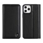 For iPhone 12 mini GEBEI PU+TPU Horizontal Flip Protective Case with Holder & Card Slots (Black) - 1