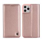 For iPhone 12 Pro Max GEBEI PU+TPU Horizontal Flip Protective Case with Holder & Card Slots(Rose Gold) - 1