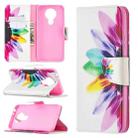 For Nokia 3.4 Colored Drawing Pattern Horizontal Flip Leather Case with Holder & Card Slots & Wallet(Sun Flower) - 1