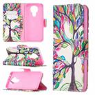 For Nokia 3.4 Colored Drawing Pattern Horizontal Flip Leather Case with Holder & Card Slots & Wallet(Life Tree) - 1