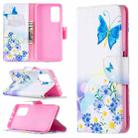 For Xiaomi Mi 10T / 10 Pro 5G Colored Drawing Pattern Horizontal Flip Leather Case with Holder & Card Slots & Wallet(Butterflies Love Flower) - 1