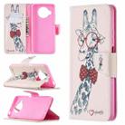 For Xiaomi Mi 10T Lite 5G Colored Drawing Pattern Horizontal Flip Leather Case with Holder & Card Slots & Wallet(Giraffe) - 1