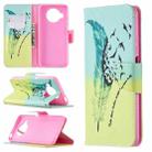 For Xiaomi Mi 10T Lite 5G Colored Drawing Pattern Horizontal Flip Leather Case with Holder & Card Slots & Wallet(Feather Birds) - 1