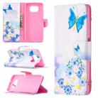 For Xiaomi Mi Poco X3 Colored Drawing Pattern Horizontal Flip Leather Case with Holder & Card Slots & Wallet(Butterflies Love Flower) - 1