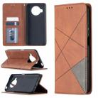 For Xiaomi Mi 10T Lite 5G Rhombus Texture Horizontal Flip Magnetic Leather Case with Holder & Card Slots(Brown) - 1