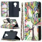 For Nokia 3.4 Colored Drawing Pattern Zipper Horizontal Flip Leather Case with Holder & Card Slots & Wallet(Tree) - 1