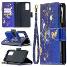 For Xiaomi Mi 10T / 10 Pro 5G Colored Drawing Pattern Zipper Horizontal Flip Leather Case with Holder & Card Slots & Wallet(Purple Butterfly) - 1