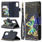 For Xiaomi Mi 10T / 10 Pro 5G Colored Drawing Pattern Zipper Horizontal Flip Leather Case with Holder & Card Slots & Wallet(Big Butterfly) - 1