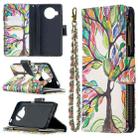 For Xiaomi Mi 10T Lite 5G Colored Drawing Pattern Zipper Horizontal Flip Leather Case with Holder & Card Slots & Wallet(Tree) - 1