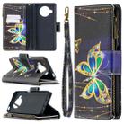 For Xiaomi Mi 10T Lite 5G Colored Drawing Pattern Zipper Horizontal Flip Leather Case with Holder & Card Slots & Wallet(Big Butterfly) - 1