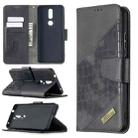 For Nokia 2.4 Matching Color Crocodile Texture Horizontal Flip PU Leather Case with Wallet & Holder & Card Slots(Black) - 1