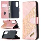 For Xiaomi Mi 10T / 10 Pro 5G Matching Color Crocodile Texture Horizontal Flip PU Leather Case with Wallet & Holder & Card Slots(Rose Gold) - 1