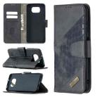 For Xiaomi Mi Poco X3 Matching Color Crocodile Texture Horizontal Flip PU Leather Case with Wallet & Holder & Card Slots(Black) - 1