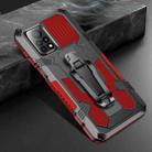 For Xiaomi Mi 10T 5G / 10T Pro 5G Armor Warrior Shockproof PC + TPU Protective Case(Red) - 1