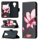 For Nokia 3.4 Colored Drawing Pattern Horizontal Flip Leather Case with Holder & Card Slots & Wallet(Lotus) - 1