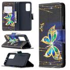 For Xiaomi Mi 10T / 10 Pro 5G Colored Drawing Pattern Horizontal Flip Leather Case with Holder & Card Slots & Wallet(Butterfly) - 1