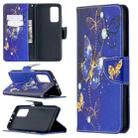 For Xiaomi Mi 10T / 10 Pro 5G Colored Drawing Pattern Horizontal Flip Leather Case with Holder & Card Slots & Wallet(Purple Butterfly) - 1