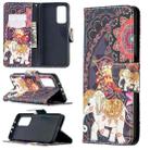 For Xiaomi Mi 10T / 10 Pro 5G Colored Drawing Pattern Horizontal Flip Leather Case with Holder & Card Slots & Wallet(Flowers and Elephant) - 1