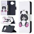 For Xiaomi Mi 10T Lite 5G Colored Drawing Pattern Horizontal Flip Leather Case with Holder & Card Slots & Wallet(Panda) - 1