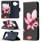 For Xiaomi Mi 10T Lite 5G Colored Drawing Pattern Horizontal Flip Leather Case with Holder & Card Slots & Wallet(Lotus) - 1