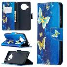 For Xiaomi Mi 10T Lite 5G Colored Drawing Pattern Horizontal Flip Leather Case with Holder & Card Slots & Wallet(Golden Butterfly) - 1