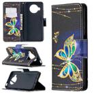 For Xiaomi Mi 10T Lite 5G Colored Drawing Pattern Horizontal Flip Leather Case with Holder & Card Slots & Wallet(Butterfly) - 1