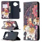 For Xiaomi Mi 10T Lite 5G Colored Drawing Pattern Horizontal Flip Leather Case with Holder & Card Slots & Wallet(Flowers and Elephant) - 1