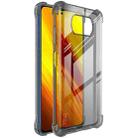 For Xiaomi Poco X3 NFC IMAK All Coverage Shockproof Airbag TPU Case(Transparent Black) - 1