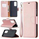 For Xiaomi Mi 10T 5G Litchi Texture Pure Color Horizontal Flip Leather Case with Holder & Card Slots & Wallet & Lanyard(Rose Gold) - 1