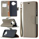 For Xiaomi Mi 10T Lite 5G Litchi Texture Pure Color Horizontal Flip Leather Case with Holder & Card Slots & Wallet & Lanyard(Grey) - 1