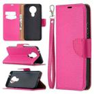 For Nokia 3.4 Litchi Texture Pure Color Horizontal Flip Leather Case with Holder & Card Slots & Wallet & Lanyard(Rose Red) - 1