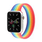 Rainbow Silicone Watchband For Apple Watch Series 7 45mm / 6 & SE & 5 & 4 44mm / 3 & 2 & 1 42mm, Length: S 125mm(Rainbow) - 1